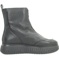 Wonders pour femme. A-5202_5078_5792 Bottines en Cuir Xfly 02 Noir (39), Plat, Fermeture éclair, Casuel
