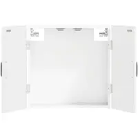 vidaXL Armoire pour jeu de fléchettes, modèle HOORN, blanc brillant, 52,5 x 10,5 x 53,5 cm