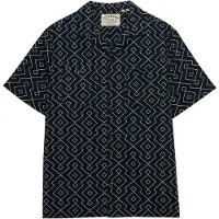 Superdry Homme Chemise Manches Courtes Premium Imprimée Plage Navy Taille: XL