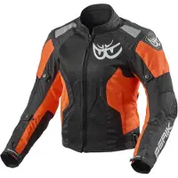 Berik Veste textile pour moto Vephe, modèle pour femme, noire et rouge, taille 40