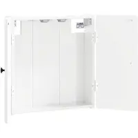vidaXL Armoire pour jeu de fléchettes BREDA, blanc brillant, 52,5 x 10,5 x 53,5 cm