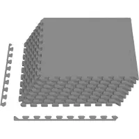 vidaXL : Tapis de protection pour le fond de piscine, 24 pièces, gris, 8,64 m², en mousse EVA