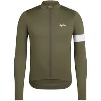 Rapha Core Thermal Long Sleeve Jersey Vert XS Homme