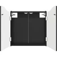 vidaXL Armoire pour cible de fléchettes, noire, 56 x 12 x 63 cm, en panneaux de fibres de bois