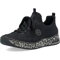 Rieker Damen Slipper Schwarz