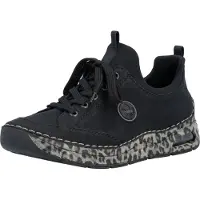 Rieker Damen Slipper Schwarz