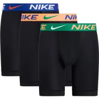 Nike Dri-fit Essential Brief Long Boxers 3 Units Noir L Homme