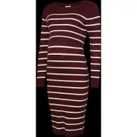 Mamalicious Newsiv June Long Sleeve Midi Dress Rouge L Femme