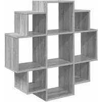 vidaXL Étagère Murale Sonoma gris 90 x 25 x 90 cm Bois d'ingénierie