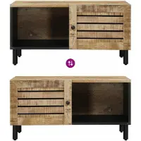 vidaXL Table basse nature 80 x 50 x 40 cm bois massif mangue