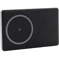 RealPower 577146 PB-5000, batterie externe ultra-fine, 5000 mAh, compatible MagSafe, couleur argent