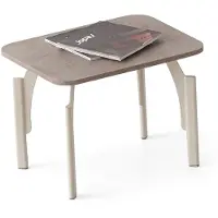 Xl Moebel Gmbh Table basse, table d'appoint, design moderne, simple, beige, fonctionnelle, polyvalente