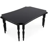 AEA Table basse, design élégant, noir brillant, géométrique, moderne, luxe