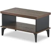 AEA Table basse de style moderne, pièce de design, couleur marron, mobilier de bureau minimaliste