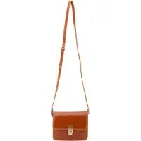 I Fratelli Firenze Sac bandoulière pour femmes, en cuir véritable Vacchetta, avec fermeture réglable et boucle à clip