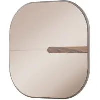 Xl Moebel Gmbh Miroir moderne avec cadre arrondi, meuble de luxe, miroir mural