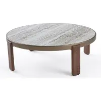 AEA Table basse ronde, élégante, pour un salon raffiné. Meuble de luxe
