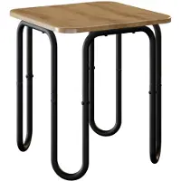 vidaXL Table basse en bois imitation chêne artisanal, 40 x 40 x 45 cm