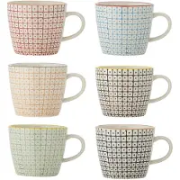 Bloomingville Tasse Carla, multicolore, grès, Tasse, Multicolore