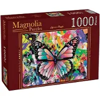 Magnolia Puzzle Colorful Butterfly - 1000 pièces