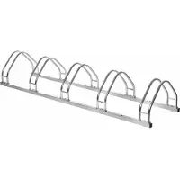 Casa Padrino Support à vélo Stahl, argenté, 170 cm - Support à vélo en métal - Équipement pour la ville et les parcs