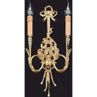 Casa Padrino Applique murale baroque de luxe , finition or, hauteur 50 cm - Fabriqué en Italie