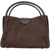 Lancaster Sac à main Aimantée M Suède Ida Marron
