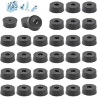 OEM Pieds en caoutchouc - lot de 30 avec vis en acier inoxydable pour meubles - pour tables, chaises, bureaux et plans de travail