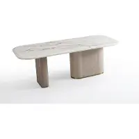 Xl Moebel Gmbh Table rectangulaire en bois, style moderne, élégante, chaleureuse, intemporelle, design raffiné