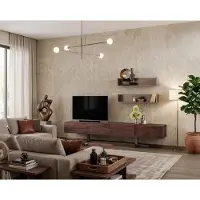 JVmoebel Meuble TV moderne, style bois, couleur marron, design minimaliste, élégant, de haute qualité