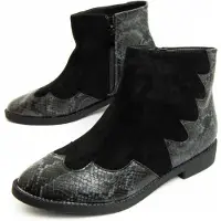 Montevita (Noir, 39) Botin Casual Para Mujer. Bottivita8 93905