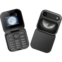 YONIS Téléphone à Clapet Double Écran 1.8 Pouce Double SIM Bluetooth FM Noir