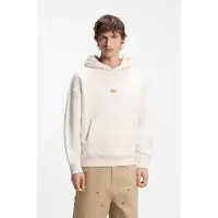 HUGO Sweat-shirt 'Nazardo' moutarde / blanc
