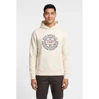 Gant pour homme. 2067110 Sweat graphique beige (M), Casuel, Coton