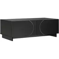 vidaXL Table basse noire, 102 x 50,5 x 35 cm, en panneaux de particules
