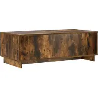 vidaXL Table basse en bois imitation chêne fumé, 102 x 50,5 x 35 cm
