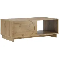 vidaXL Table basse en bois imitation chêne artisanal, 95 x 50,5 x 35 cm