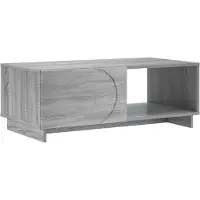 vidaXL Table basse Sonoma gris, 95 x 50,5 x 35 cm, en panneaux de particules