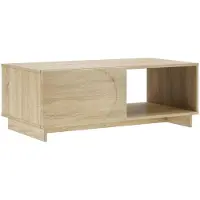 vidaXL Table basse en bois imitation chêne Sonoma, 95 x 50,5 x 35 cm