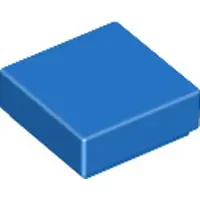 LEGO 50 pièces , part c. 3070, bleu (blue)