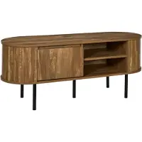 Home Deco Factory Meuble TV - - Héritage - Étagère - Placard - Marron et Noir