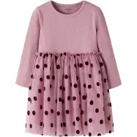 Name it Robe 'NMFNAGINA' rose ancienne / noir