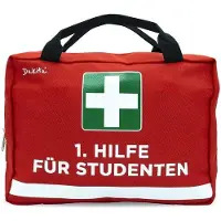 OEM Armoire de premiers secours pour étudiants, couleur rouge, 28 x 18 x 8 cm