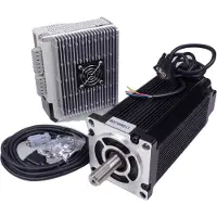 OEM Moteur servo à boucle fermée, couple de 20 N.m,triphasée, courant de 6 A, câble de 3 m, dimensions : 110 x 110 x 221 mm
