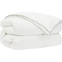 vidaXL Couverture de lit FULDA, 135 x 200 cm, pour toutes saisons, 310 GSM, blanche