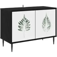 vidaXL Meuble TV HANAU, 69 x 33 x 50,5 cm, noir, imitation chêne