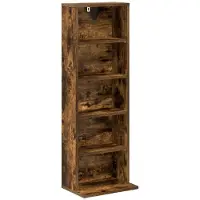 vidaXL Étagère CD, bois composite, 33 x 23,5 x 97,5 cm
