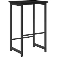Syfax Tabouret de bar noir, imitation chêne, dimensions 40 x 32 x 64 cm, fabriqué en bois composite