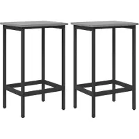 Syfax Deux tabourets de bar, gris Sonoma, dimensions : 40 x 32 x 64 cm