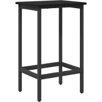 vidaXL Tabouret de bar en bois imitation chêne noir, dimensions 40 x 32 x 64 cm